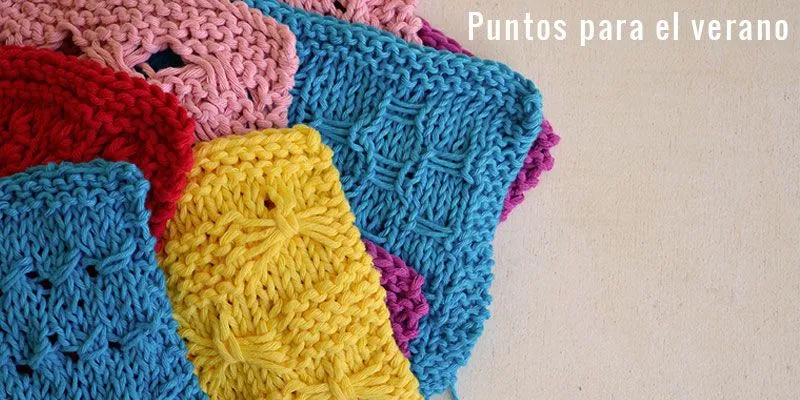 Puntos para el verano, calados o no. | Pearl Knitter Puntos para el verano, calados o no. | Pearl Knitter