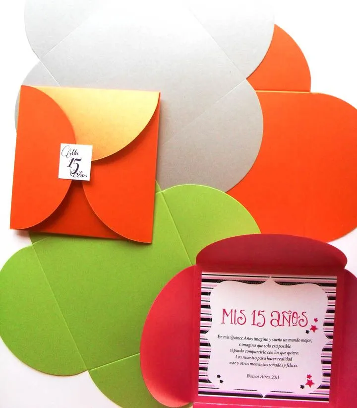 PuntoSur | Gráfica para Eventos: Sobres | Modelo Flor PuntoSur | Gráfica para Eventos: Sobres | Modelo Flor