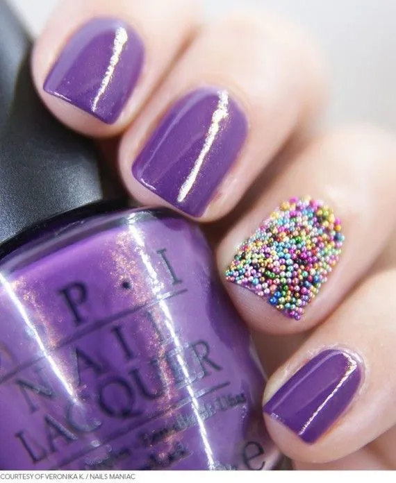 Purple #Nails #uñas color #purpura #indigo #morado #violeta | uñas ...