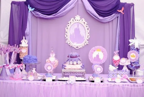 Purple Princess Party - Mini Party - Disney Princess Party - Sofia ...