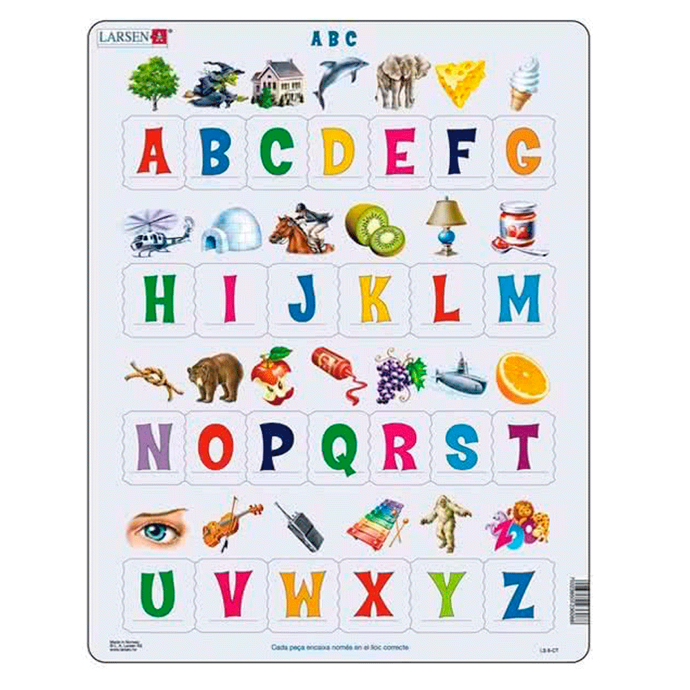 Puzzle abecedario con imagen catalán | Alupé Puzzle abecedario con imagen catalán | Alupé