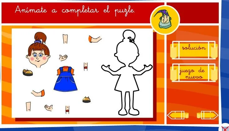 Puzzle del cuerpo humano | Recurso educativo 35556 - Tiching