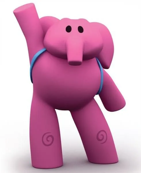 Puzzle de elly elefante -pocoyo , rompecabezas de