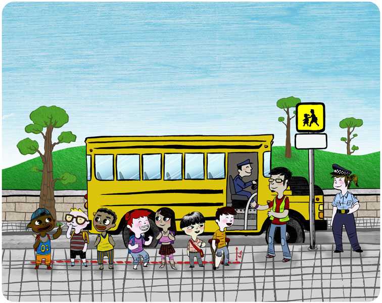 Dibujo sobre prevencion vial - Imagui