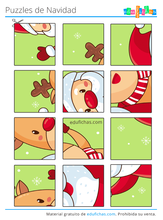 Puzzles de Navidad para Niños. Descarga Puzzles Recortables Gratis. Puzzles de Navidad para Niños. Descarga Puzzles Recortables Gratis.