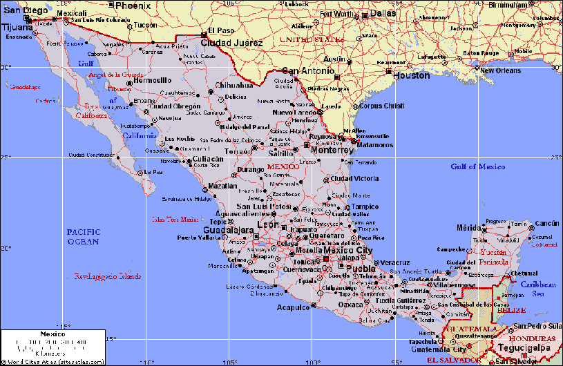 PZ C: mexico mapa