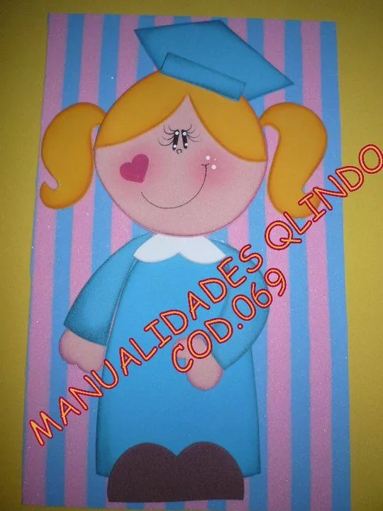 Q'LINDO Manualidades: MOLDES PARA COMPARTIR.NIÑA GRADUANDA Q'LINDO Manualidades: MOLDES PARA COMPARTIR.NIÑA GRADUANDA
