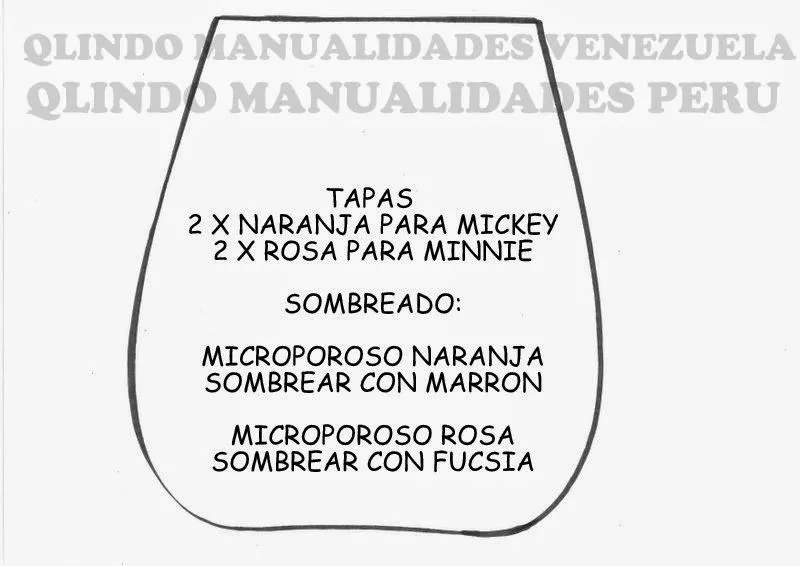 Q'LINDO Manualidades: MOLDES CARTERITA DE MINNIE MOUSE Q'LINDO Manualidades: MOLDES CARTERITA DE MINNIE MOUSE