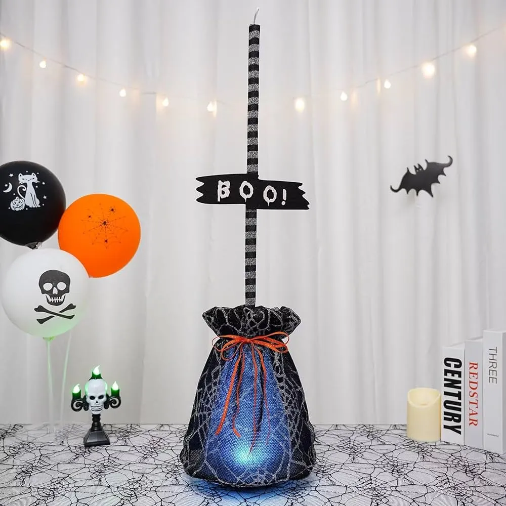 QLEKEY - Escoba de bruja iluminada de Halloween, movimiento espeluznante para decoraciones de fiesta de Halloween, decoración del hogar : Amazon.com.mx: Hogar y Cocina QLEKEY - Escoba de bruja iluminada de Halloween, movimiento espeluznante para decoraciones de fiesta de Halloween, decoración del hogar : Amazon.com.mx: Hogar y Cocina