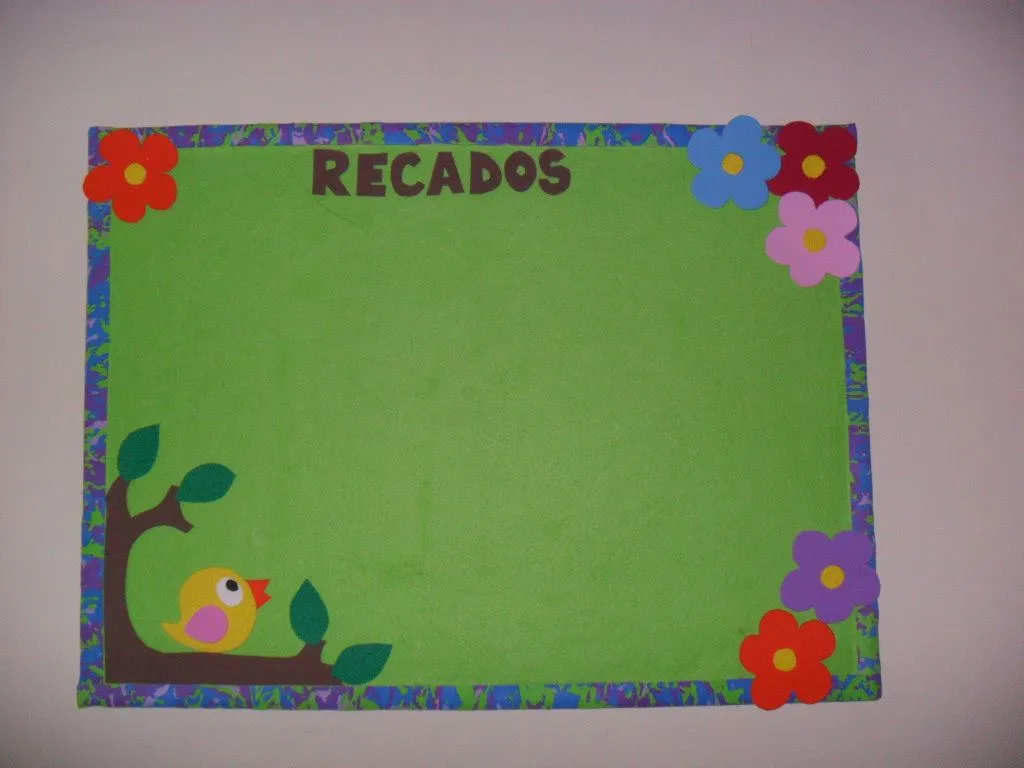 Quadro de recados de feltro | Luciana | Flickr Quadro de recados de feltro | Luciana | Flickr