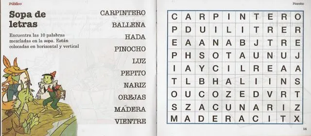 DE QUÉ MADERA ESTÁ HECHO PINOCHO?: ACTIVIDADES DE QUÉ MADERA ESTÁ HECHO PINOCHO?: ACTIVIDADES
