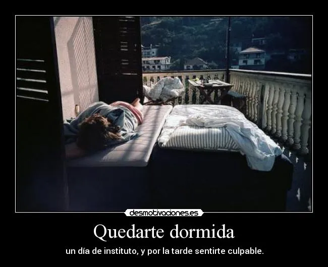 Quedarte dormida | Desmotivaciones