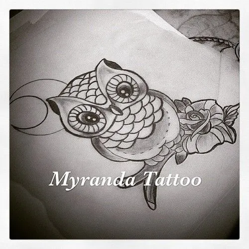 Querido diario: | Buho bebe disponible para ser tatuado! 10 cms ...