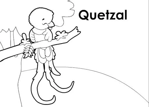 Quetzal para dibujar. - Imagui