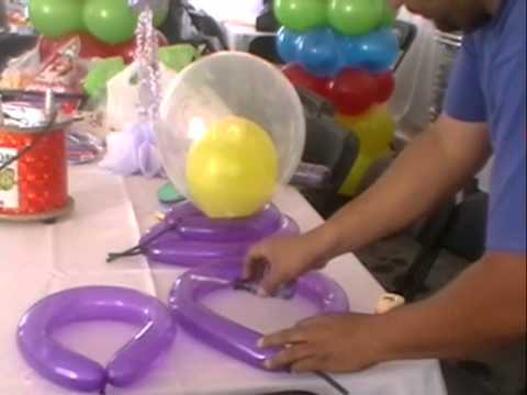 Como hacer un decoración de globos - Imagui