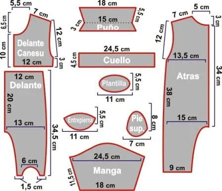 Moldes de enteritos para bebés - Imagui