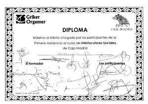Quiero aprovechar para remitiros también una copia del diploma que ...