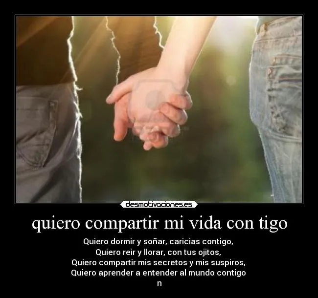 Compartir contigo mi vida - Imagui