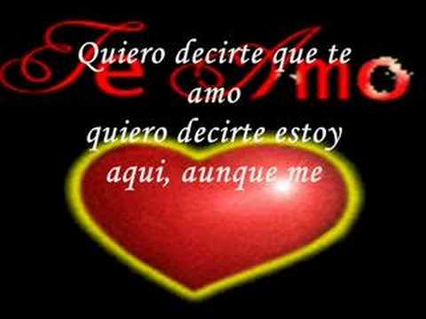 quiero decirte que te amo - YouTube