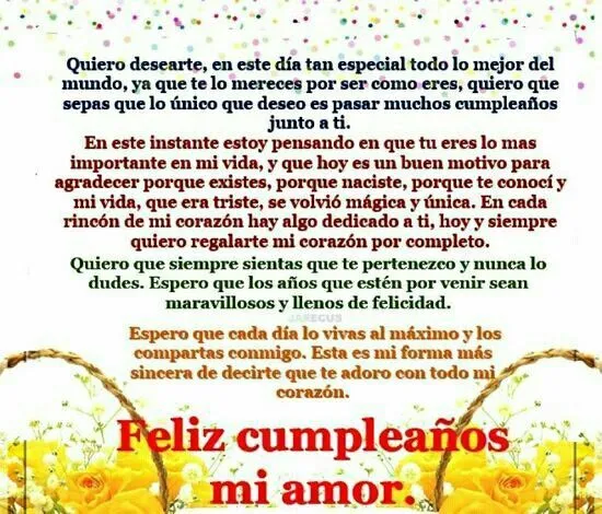 quiero desearle feliz cumpleaños al mi novio, el que no tengo (/u ...