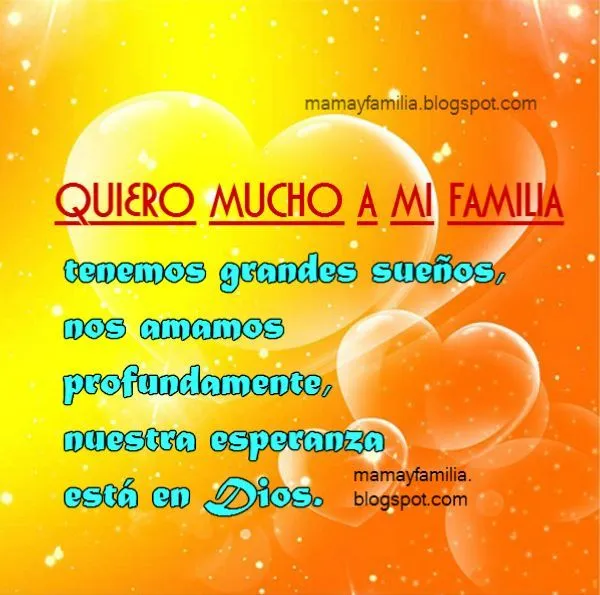 Quiero mucho a mi Familia - Mamá y Familia