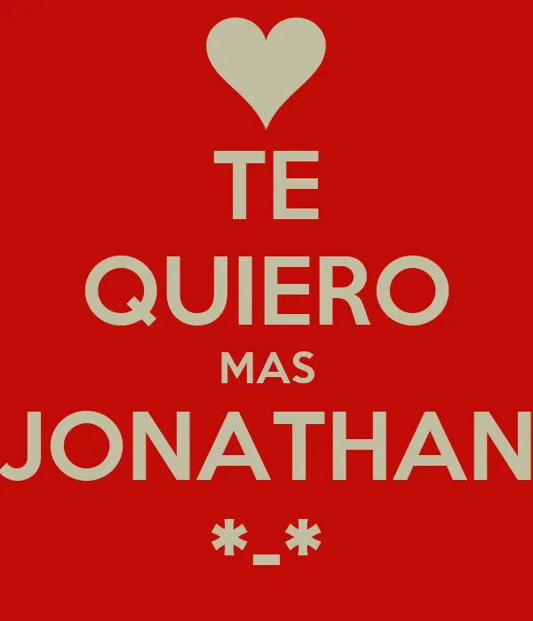 Imagenes de te quiero jonathan - Imagui