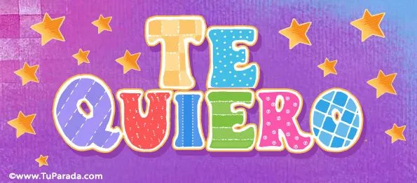 Te quiero con letras decoradas - Mensajitos diarios, enviar tarjeta Te quiero con letras decoradas - Mensajitos diarios, enviar tarjeta