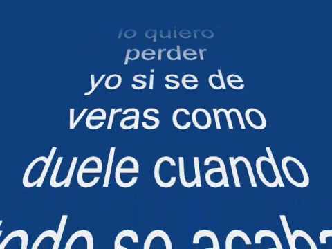 NO TE QUIERO PERDER - YouTube