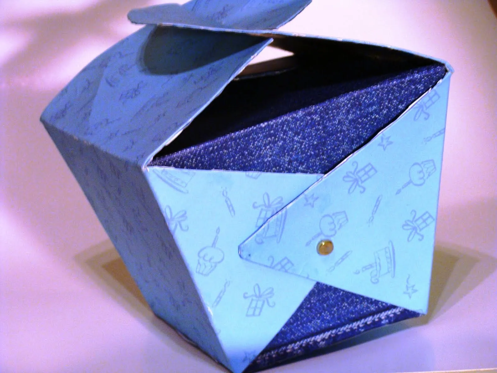 Quiero un Scrapbook!: Otra forma de hacer las cajas forradas