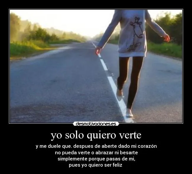 Solo quiero verte - Imagui