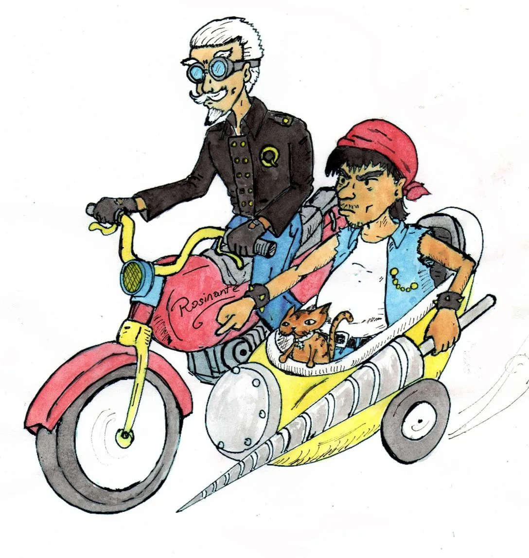 El Quijote en Moto color por GatoTrueno | Dibujando