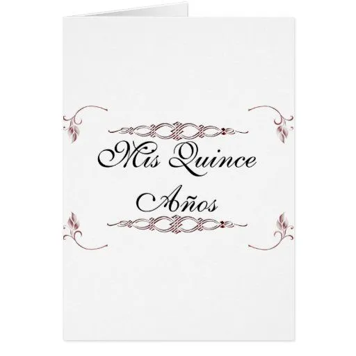 Mis quince años card | Zazzle