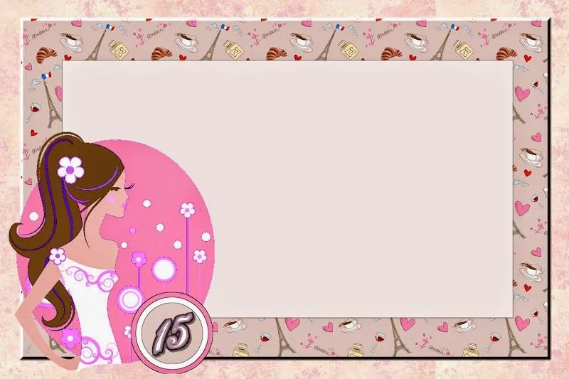 Quinceañera Morena en París: Invitaciones para Imprimir Gratis ... Quinceañera Morena en París: Invitaciones para Imprimir Gratis ...