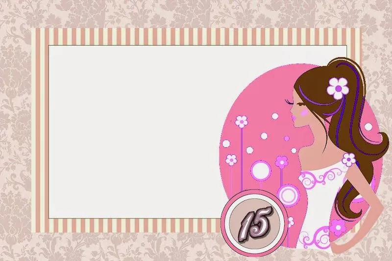 Quinceañera Morena en París: Invitaciones para Imprimir Gratis ...