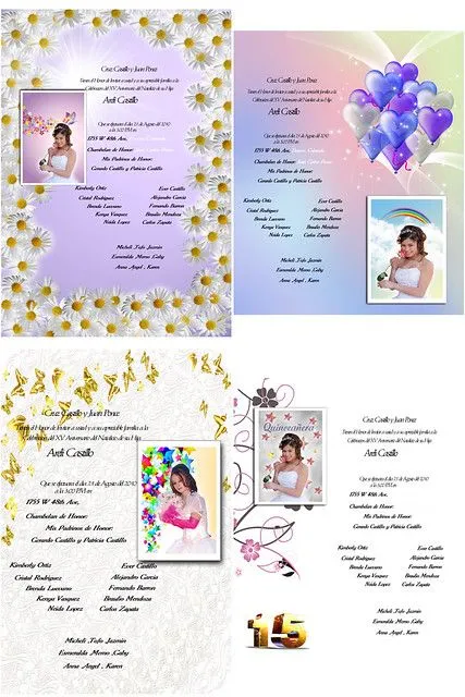 quinceañeratemplates: Quinceañera Photoshop templates