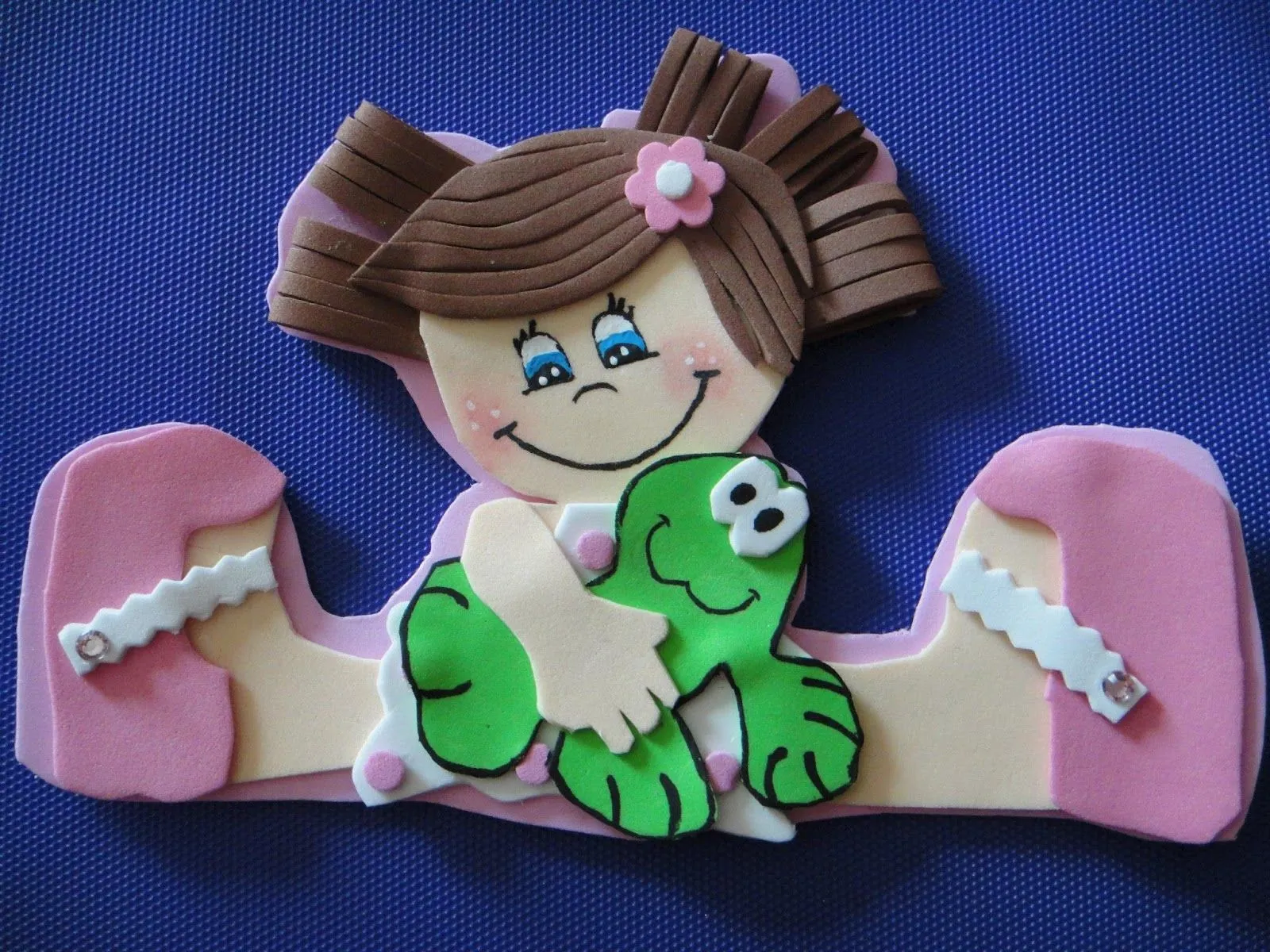 Muñecas goma eva planas patrones - Imagui