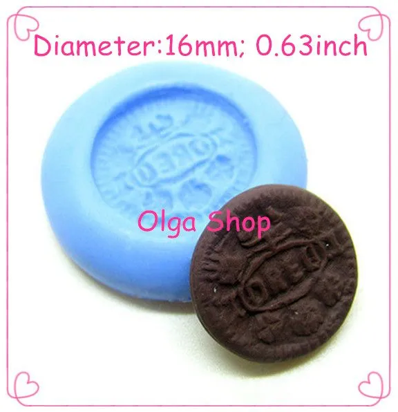 Qyl229 Mini OREO galleta molde de la galleta de silicona molde ...