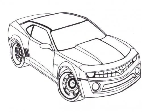 Racing Car Chevy Camaro Coloring Page | Coloring Pages/LineArt ...