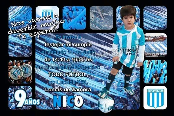 Invitaciónes cumpleaños messi para imprimir - Imagui