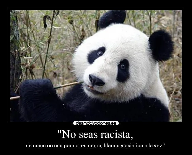 No seas racista, | Desmotivaciones