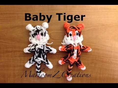 Rainbow Loom Baby Tiger - Bengal - White Tiger - YouTube Rainbow Loom Baby Tiger - Bengal - White Tiger - YouTube