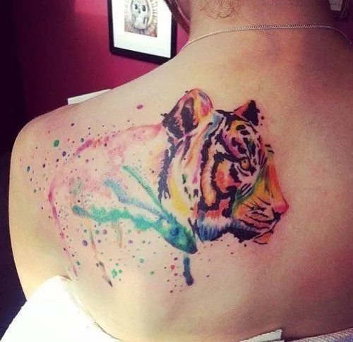 rainbow tattoos colors watercolor tiger color fox tatto tatuaje ...