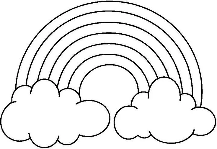Dibujo de un arco iris para colorear - Imagui Dibujo de un arco iris para colorear - Imagui