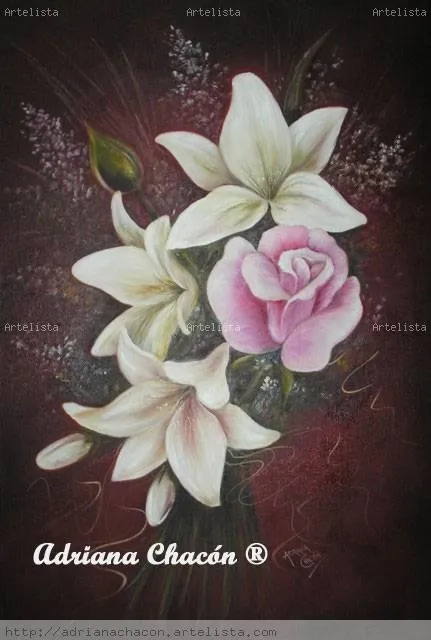 Un ramo de flores Adriana Gladys Chacon - Artelista.com Un ramo de flores Adriana Gladys Chacon - Artelista.com