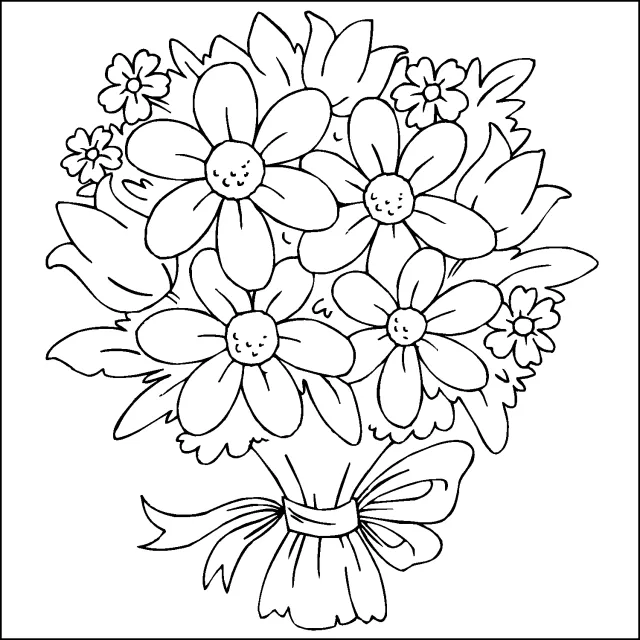 Ramos de flores grandes para colorear - Imagui Ramos de flores grandes para colorear - Imagui