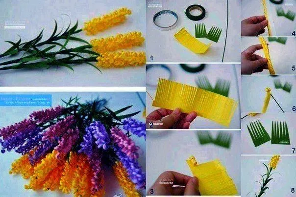 Como hacer un ramo de flores de papel crepe | manualidades ...