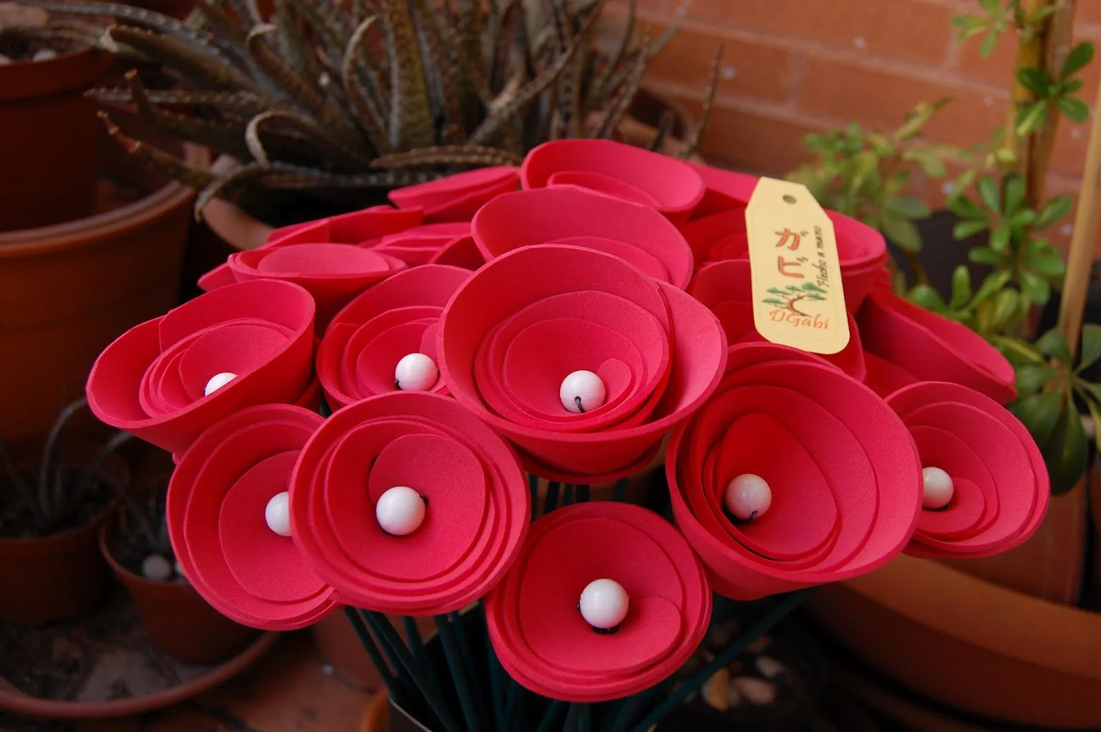 Ramos de flores con goma eva - Imagui