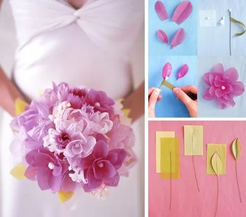 Rosas hechas con papel - Imagui