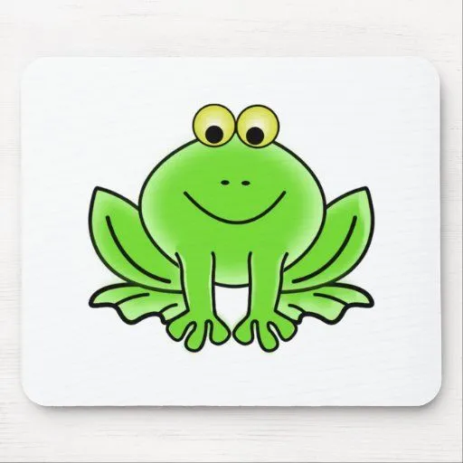 Rana del dibujo animado tapete de raton | Zazzle