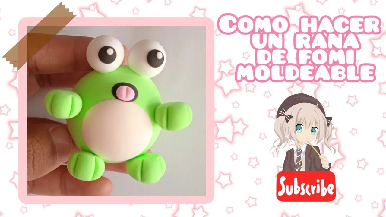 como hacer un rana de fomi moldeable - YouTube como hacer un rana de fomi moldeable - YouTube